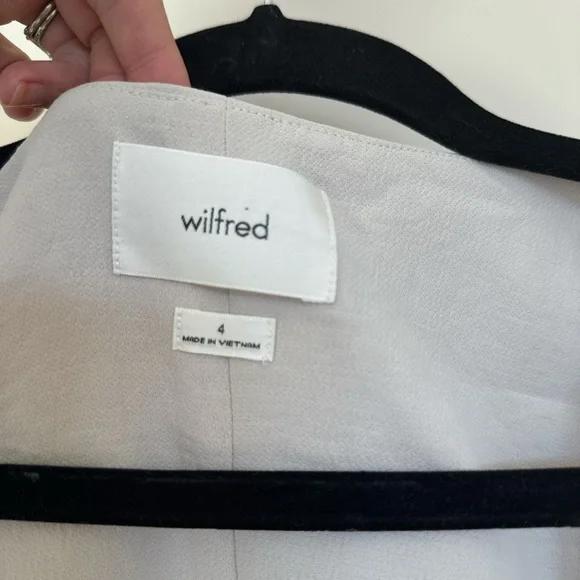 Wilfred Cream Button-Front Blouse - Picture 3 of 5